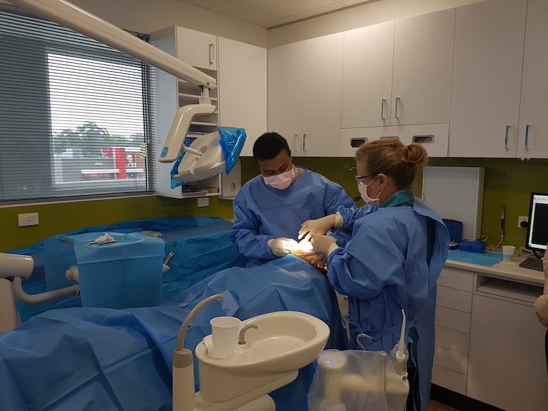 dr krish perform dental surgery on a patient dentist kallangur