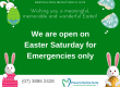 Announcing- Prevent Dental Suite your Kallangur Dentist is open on Easter Saturday Banner
