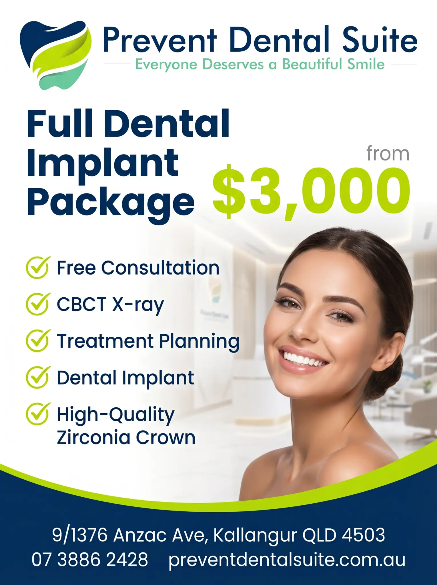 Full Dental Implant Package from $3,000 - Prevent Dental Suite